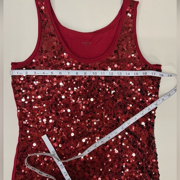 Garnet Hill Red Sequined Tank and Skirt Set Size M - Picture 10 of 10